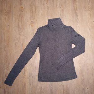 Classic cotton/modal grey turtleneck